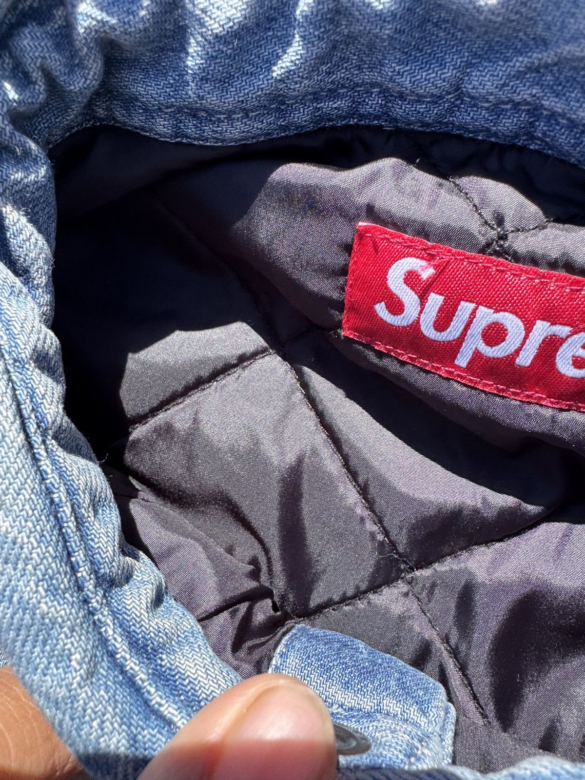 Supreme Supreme Quilted Lined Denim Snap Shirt Size US S / EU 44-46 / 1 - 6 Thumbnail