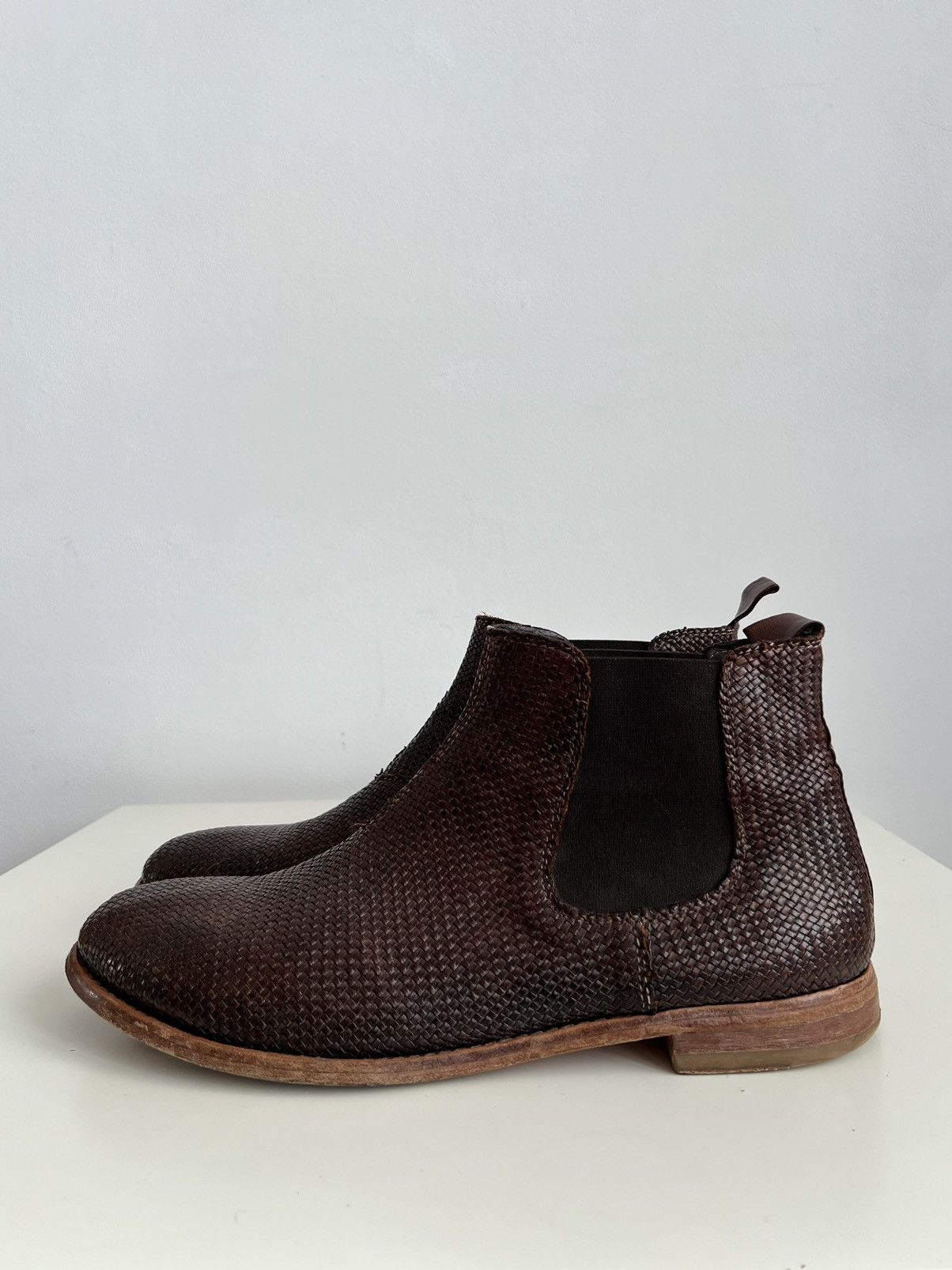 Officine Creative 🔥MOMA Woven Chelsea Leather Boots (Guidi , A1923 ) Size US 11 / EU 44 - 2 Thumbnail