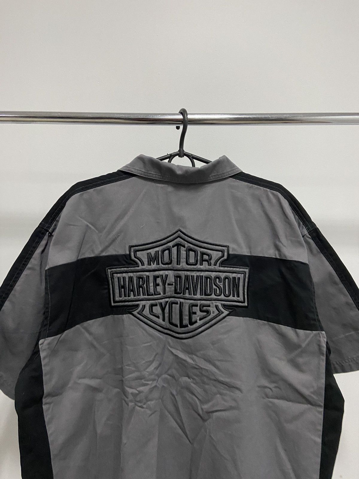 Harley Davidson × Vintage Harley Davidson buttons shirt vintage big logo biker Size US XL / EU 56 / 4 - 4 Thumbnail