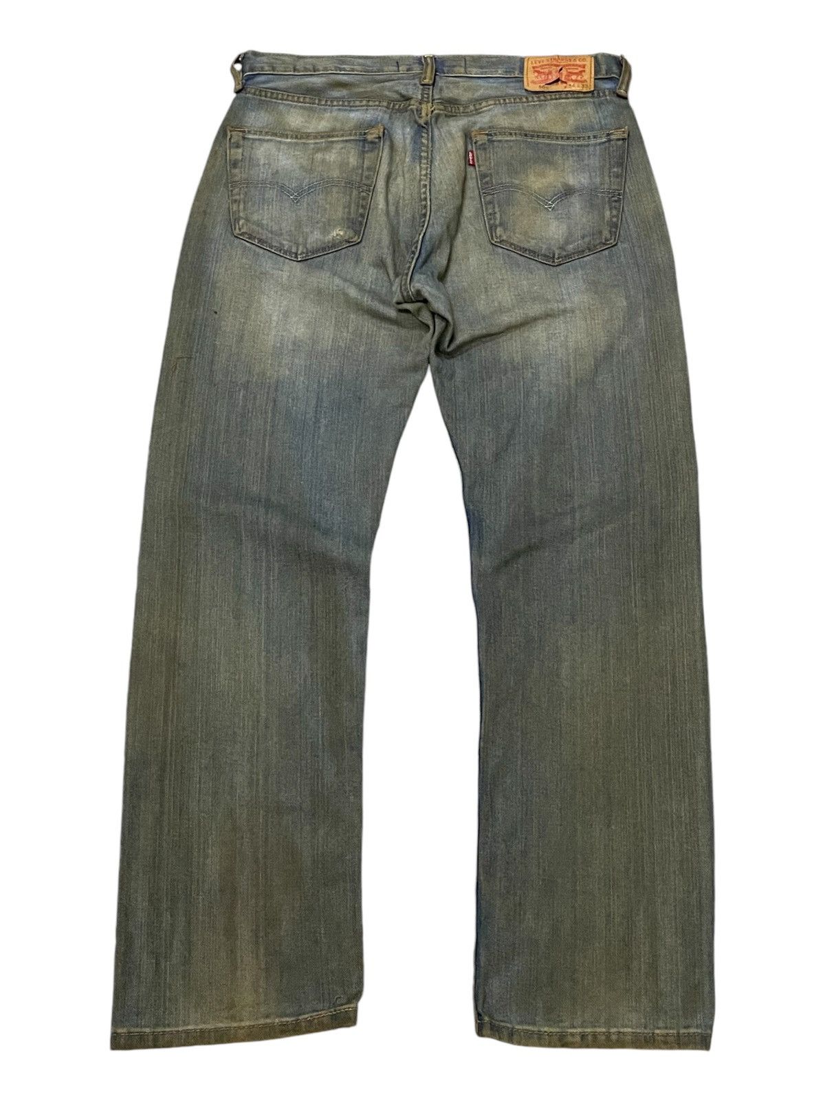Hysteric Glamour × Levi's × Vintage Vtg Levis 505 Muddy Dirty Wash Blue Loose Jeans Size US 34 / EU 50 - 2 Thumbnail