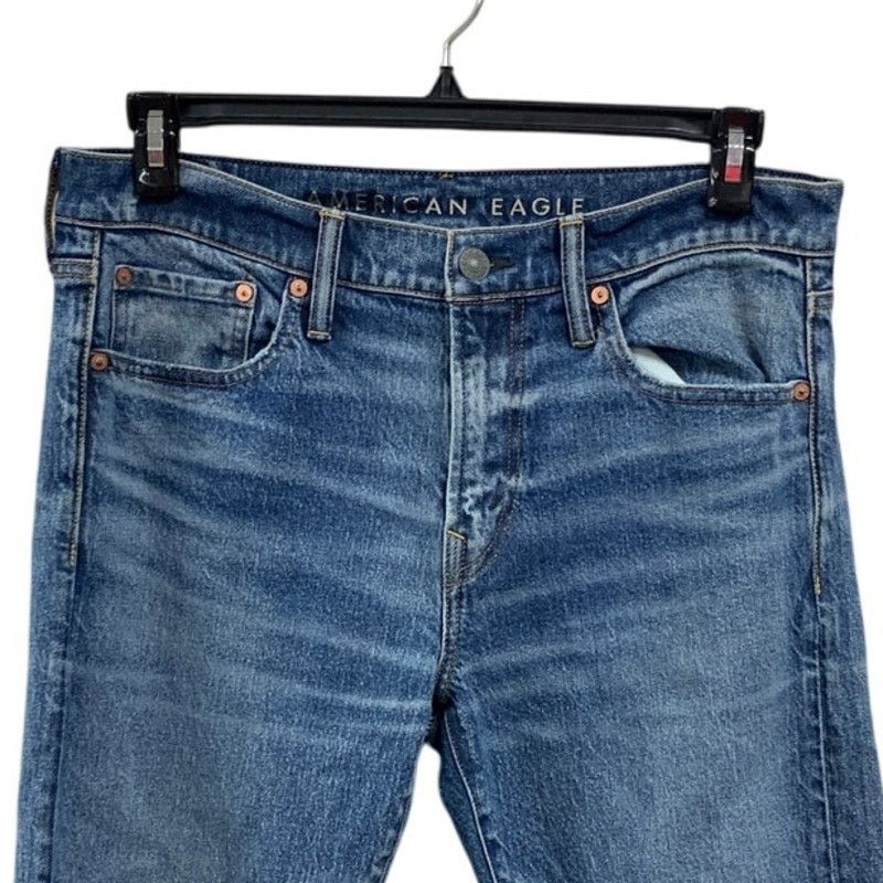 American Eagle Outfitters New American Eagle Mens Size 34 Bootcut Denim Blue Jeans Size US 34 / EU 50 - 2 Thumbnail