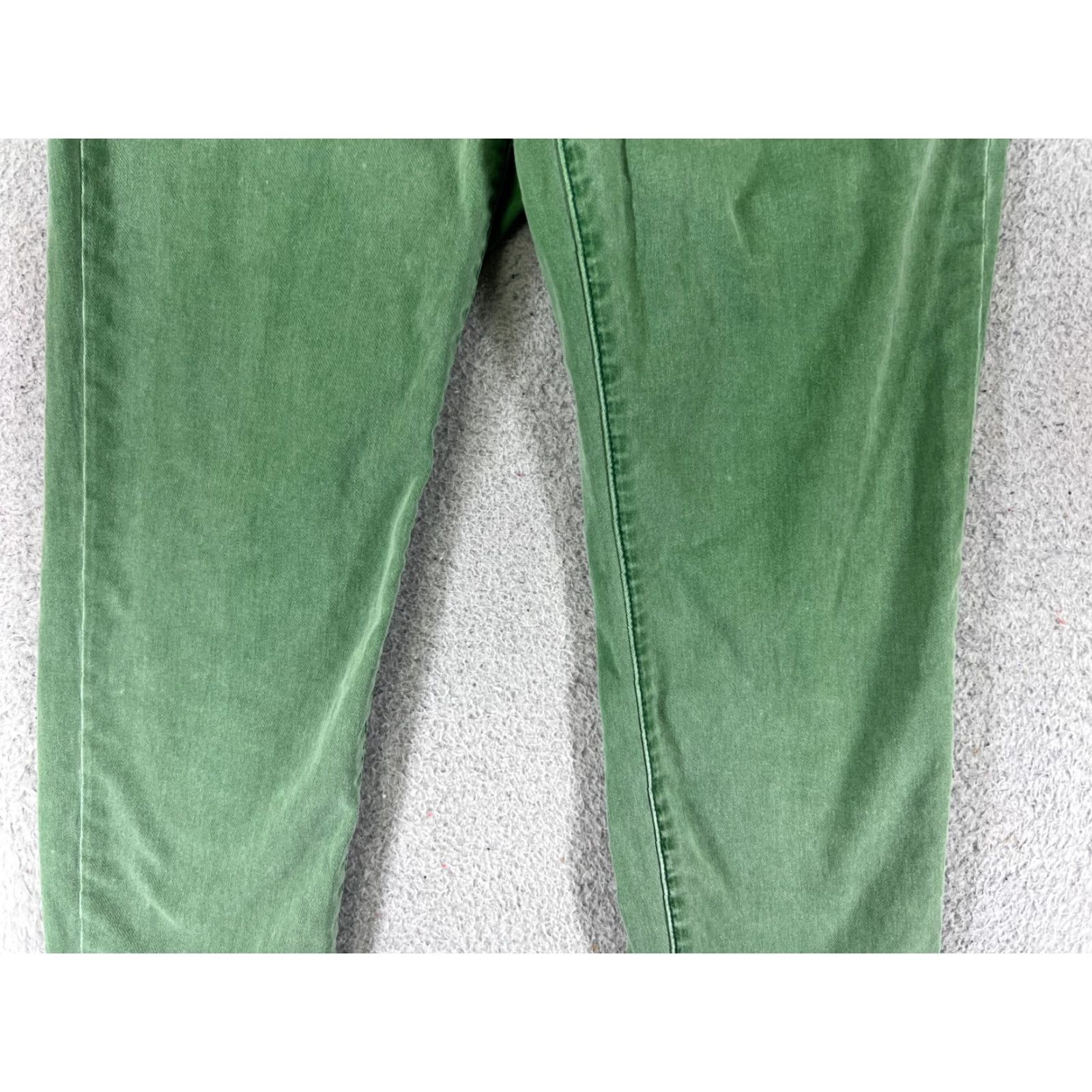 Vintage KUT from the Kloth Jeans Womens Skinny Low Rise Green 27x24 Brigitte Ankle Size 26" / US 2 / IT 38 - 3 Thumbnail