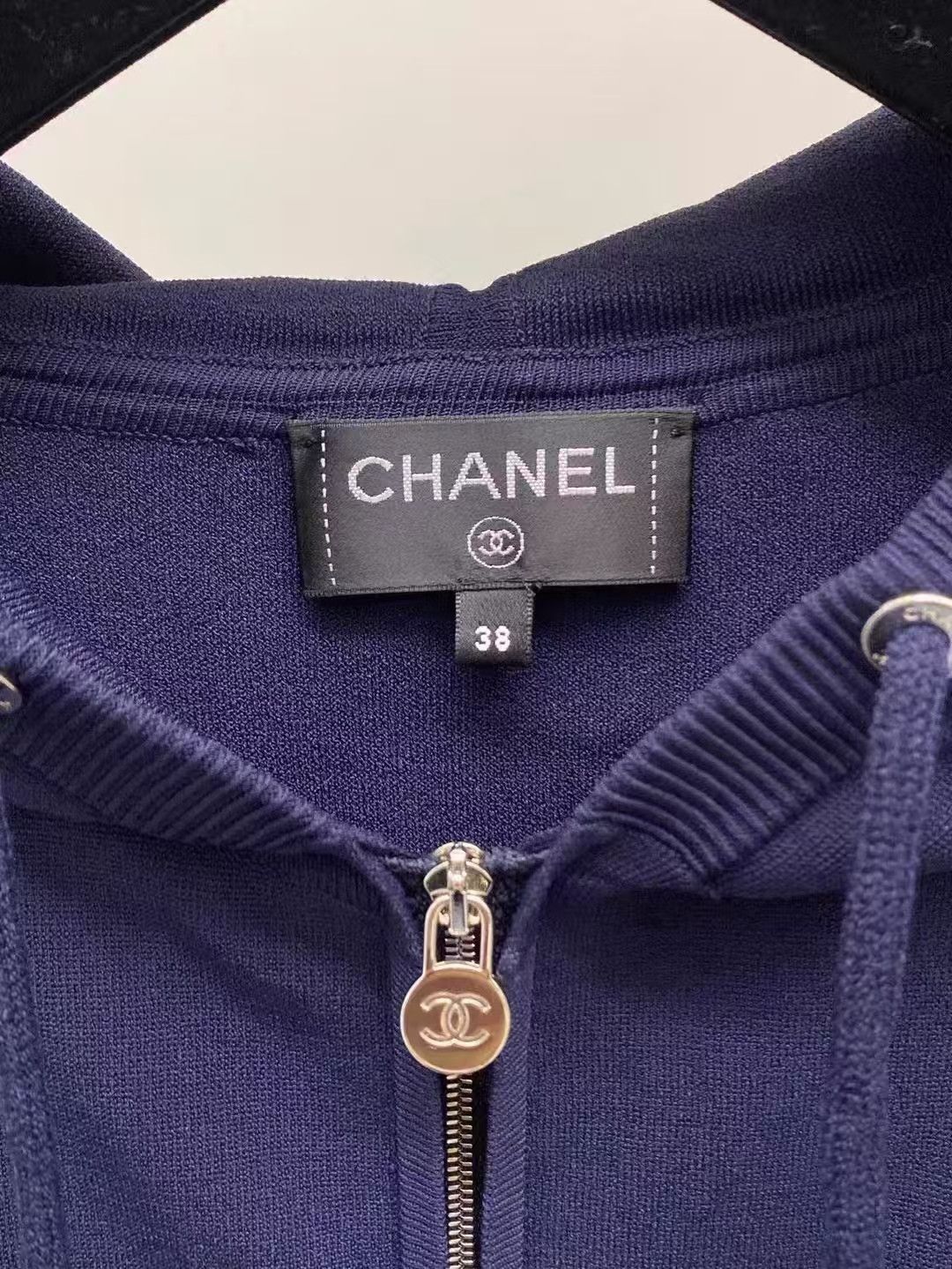 Chanel Chanel Blue Double C Logo Zip-Up Jacket -yw Size XS / US 0-2 / IT 36-38 - 4 Thumbnail