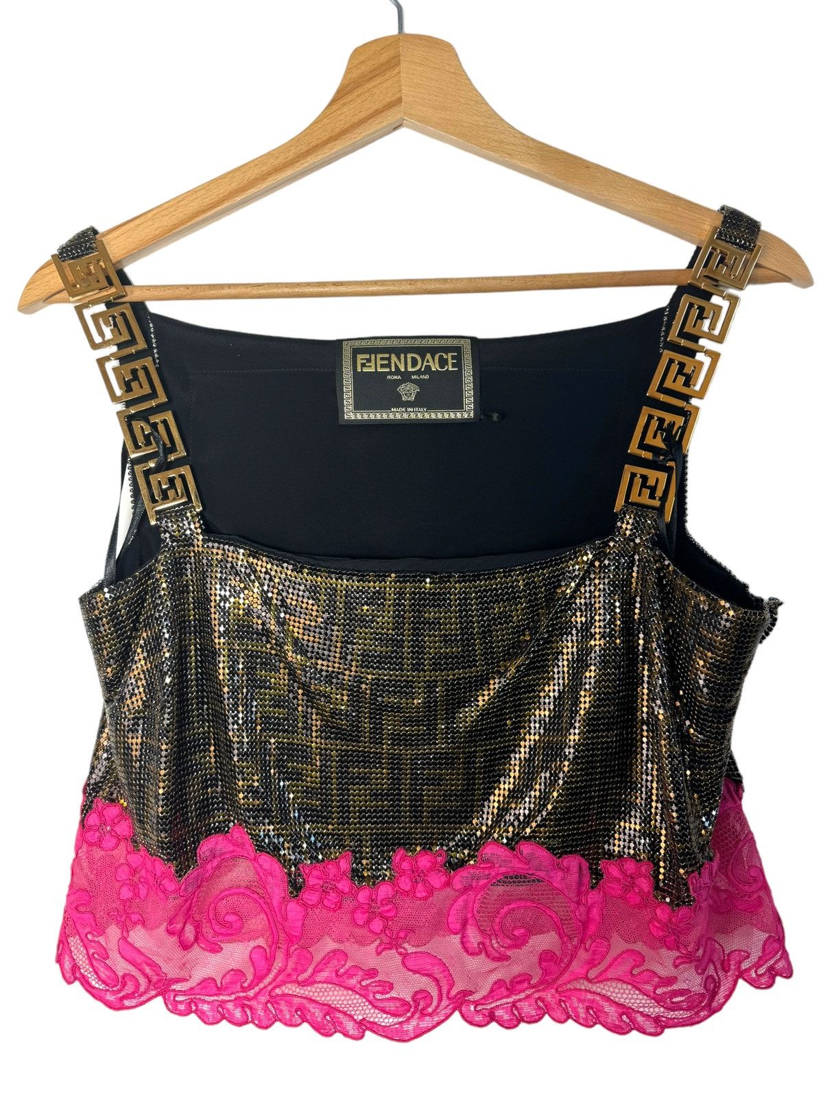 Fendi Fendace Metal Mesh Top Size S / US 4 / IT 40 - 1 Thumbnail