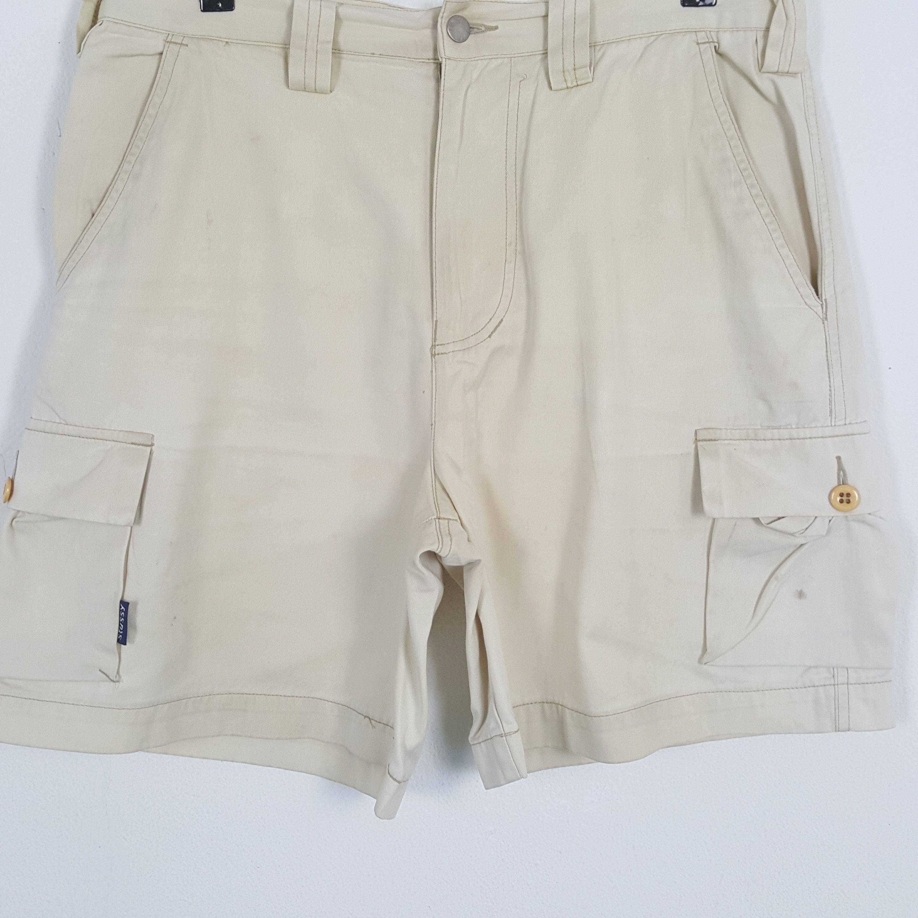 Stussy × Vintage STUSSY Streetwear Skater Style Custom Art Short Pants Size US 34 / EU 50 - 4 Thumbnail