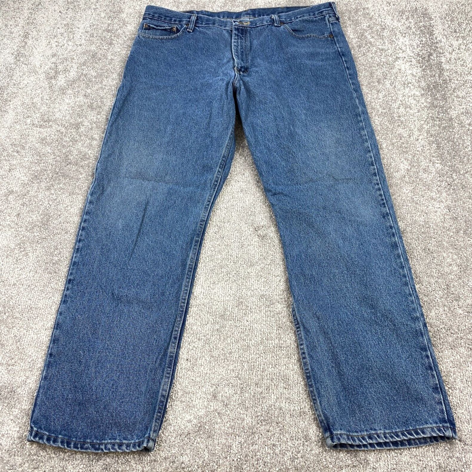 Wrangler Wrangler Relaxed Fit Straight Leg Jeans Men's 40x32 Blue Stone ...