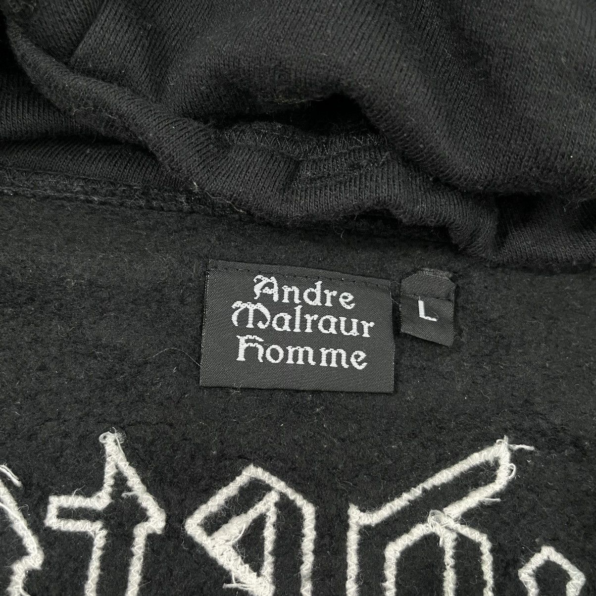 Japanese Brand ☠️ Andre Malraur Homme Gothic ZipHoodie Skull Swarovski Size US M / EU 48-50 / 2 - 11 Thumbnail
