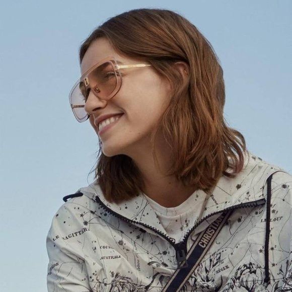 image of New Dior UltraDior Mu B0E0 Gold Nude Sunglasses, Women's
