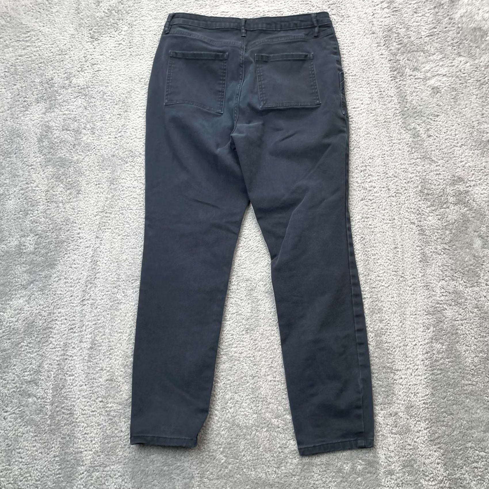 Banana Republic Banana Republic Jeans Womens 6 Gray Tapered Denim Cotton Stretch Dark Wash 5-Pocket Design Waist 30 in Inseam 26 in Regular Size 28" / US 6 / IT 42 - 2 Thumbnail