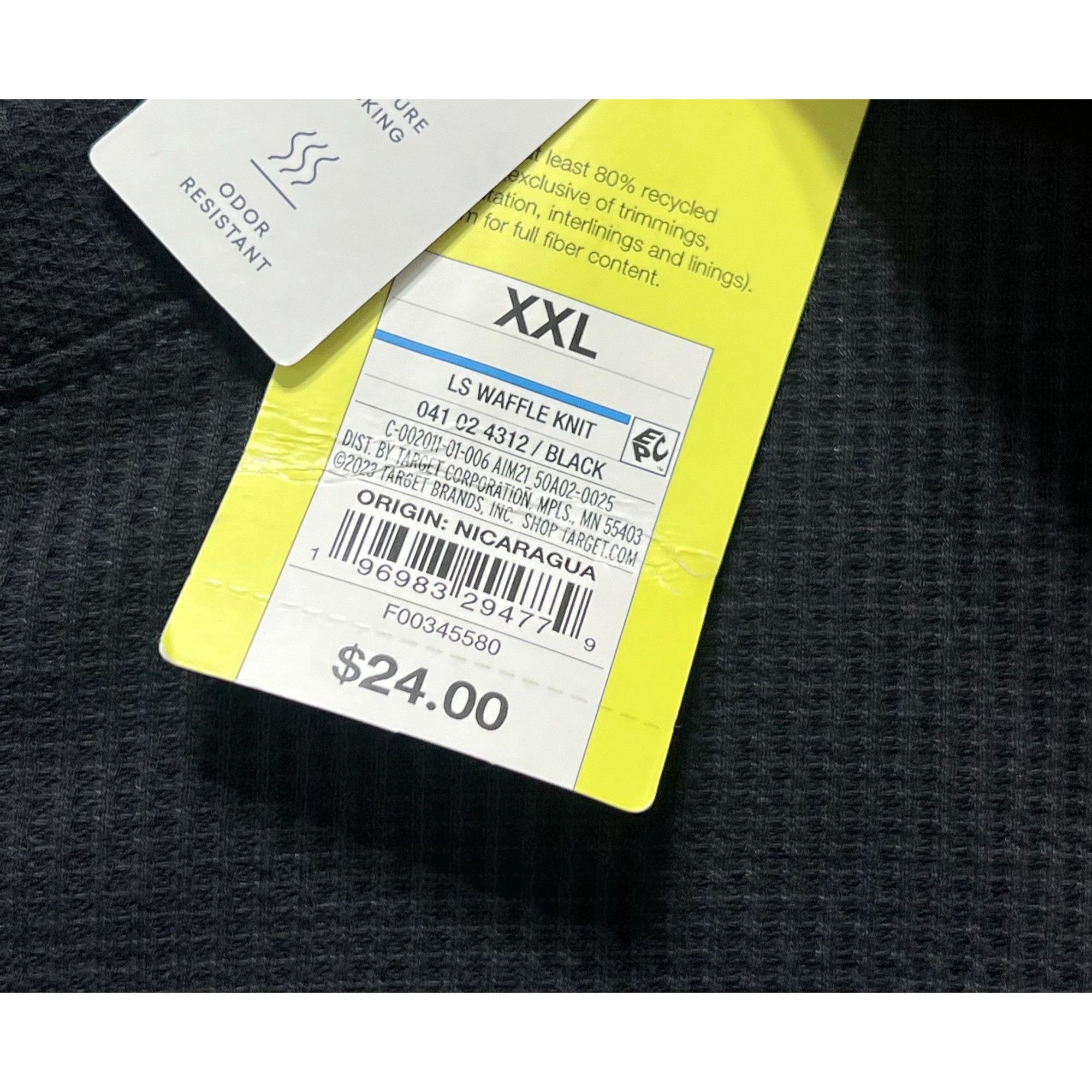Other All In Motion - Men's Waffle-Knit Henley Athletic Top - Blac Size US XXL / EU 58 / 5 - 13 Thumbnail