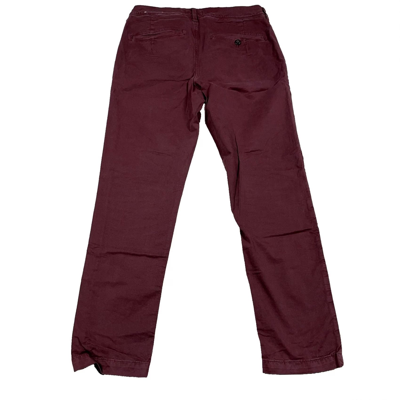 American Eagle Outfitters American Eagle Outfitters Pants Men 31x30 Slim Fit Chino Purple Cotton Flat Front 5-Pocket Slant/Slash Pockets Dining Business Casual Formal Workwear Size US 31 - 2 Thumbnail