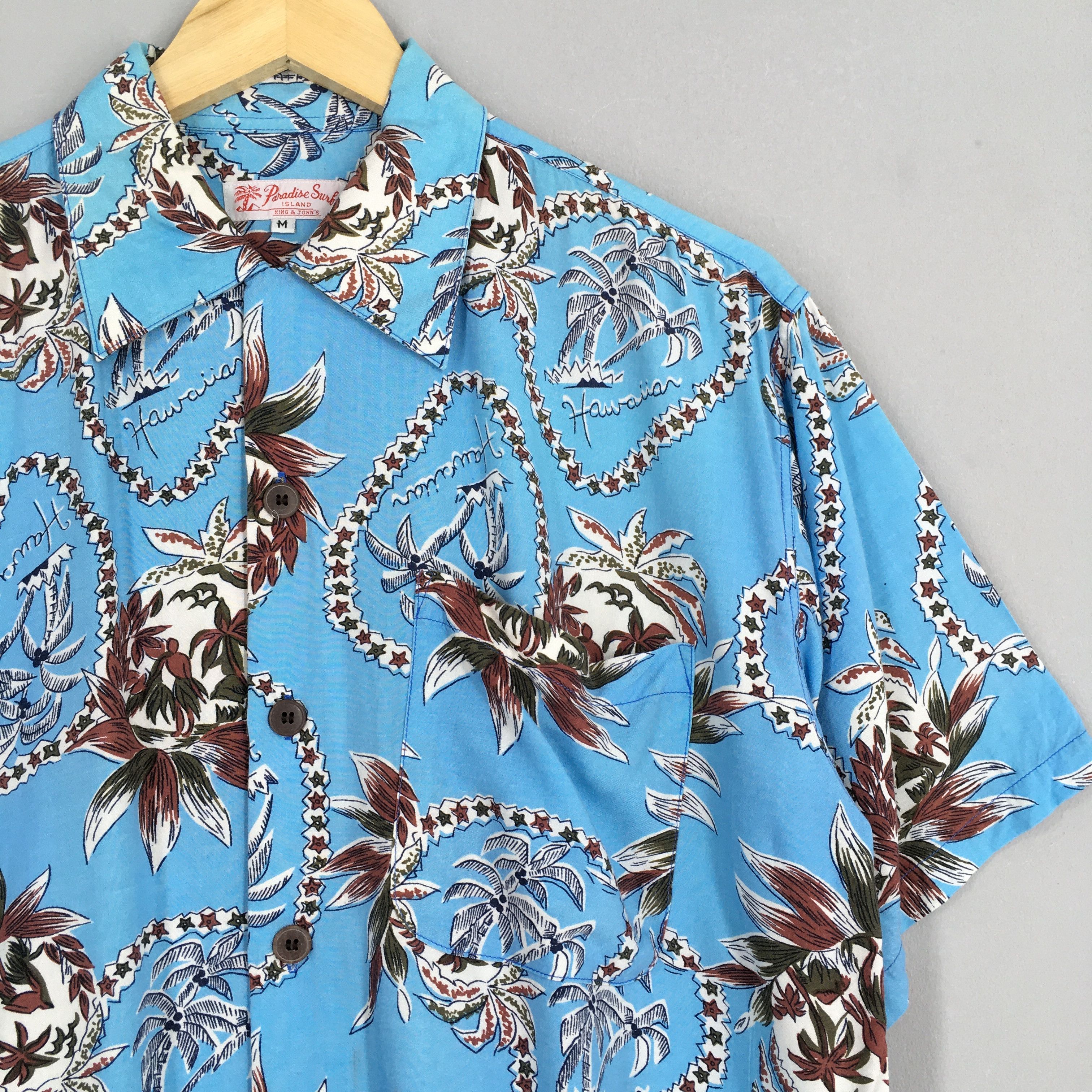 Life's a Beach Vintage Hawaiian Aloha Coconut Tree Rayon Shirt Medium Size US M / EU 48-50 / 2 - 2 Thumbnail