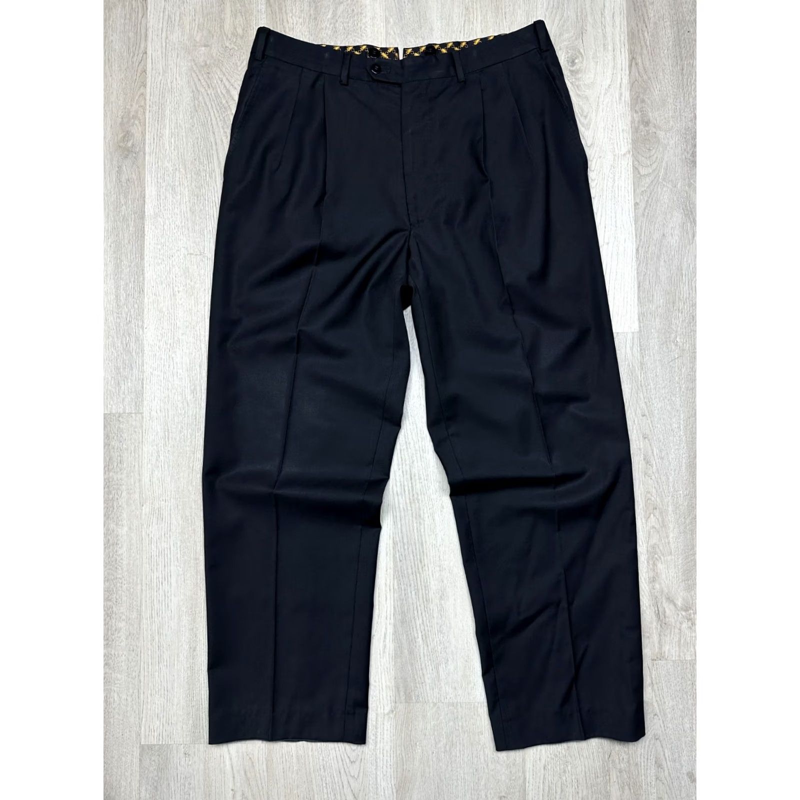Vintage Zilli Vintage Mens Classic Pants Trousers Size 34 Black Wool Dress Pants Straight Inseam 32 Mens Size US 34 / EU 50 - 2 Thumbnail