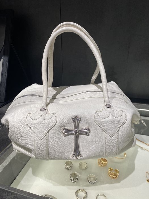 Chrome Hearts Chrome Hearts White Monica Bag Cross Logo | Grailed