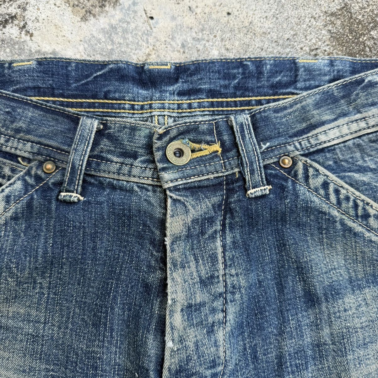 Japanese Brand VINTAGE UNION MADE FADED RIPPED JEANS DENIM CARGO PANTS Size US 30 / EU 46 - 6 Thumbnail