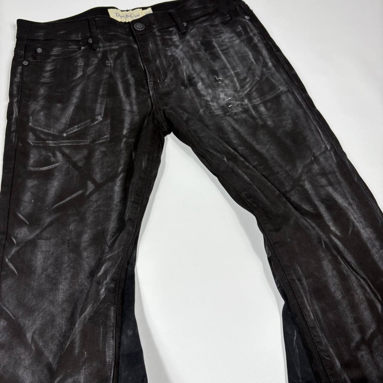 Japanese Brand rare wax handmade streetwear jeans Size US 34 / EU 50 - 7 Thumbnail