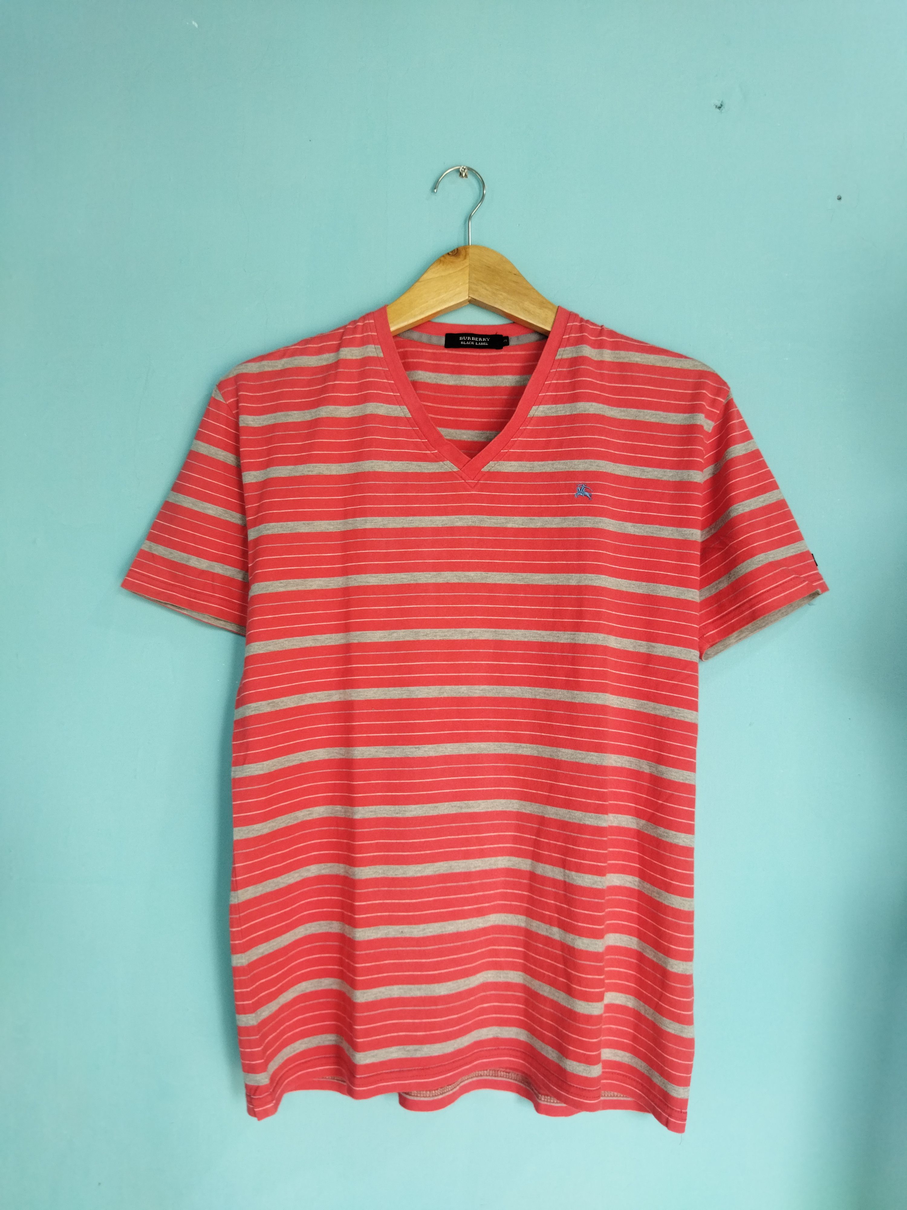 Black Label × Burberry Burberry black label red stripe T-shirt Size US M / EU 48-50 / 2 - 1 Thumbnail