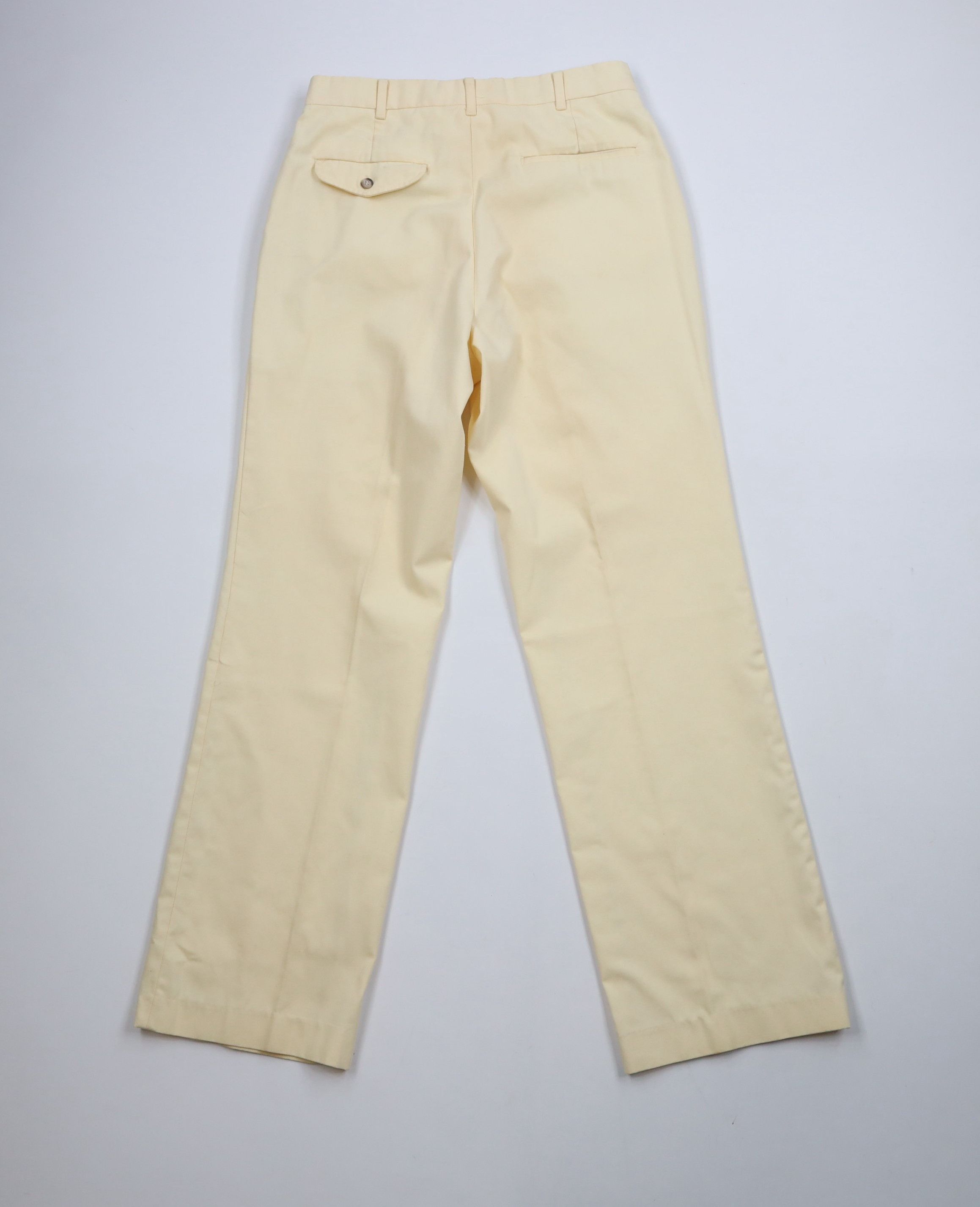 Vintage Vintage 70s Streetwear Flared Wide Leg Chino Pants Yellow Size US 30 / EU 46 - 12 Thumbnail