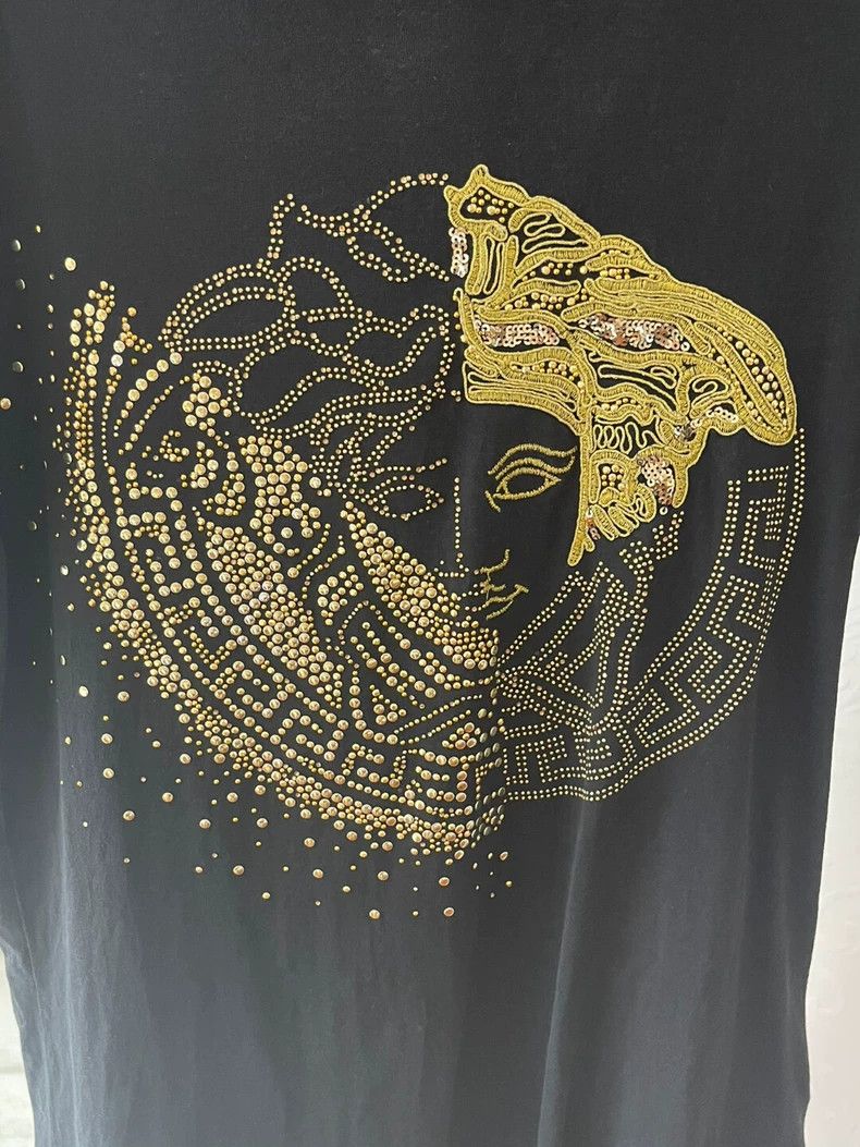 Versace Versace Embroidered mixed logo slim fit T-shirt Size US S / EU 44-46 / 1 - 2 Thumbnail