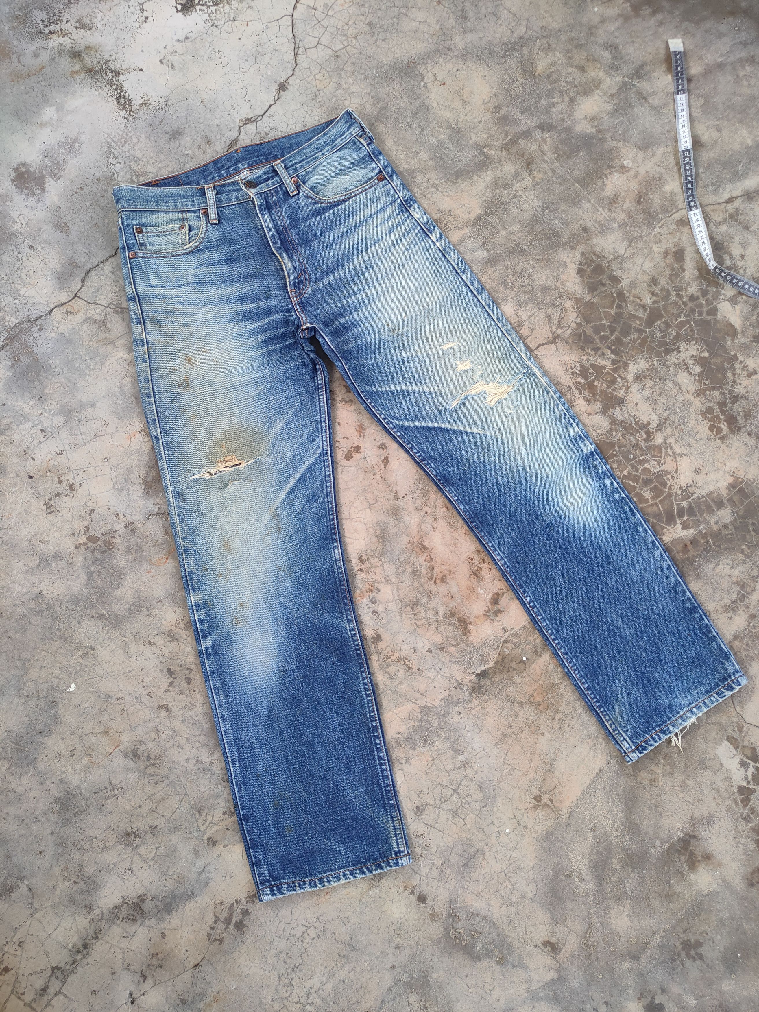 Levi's Vintage Clothing W30 VINTAGE LEVI'S 508 FADED DISTRESSED JEAN DENIM PANTS Size US 30 / EU 46 - 2 Thumbnail