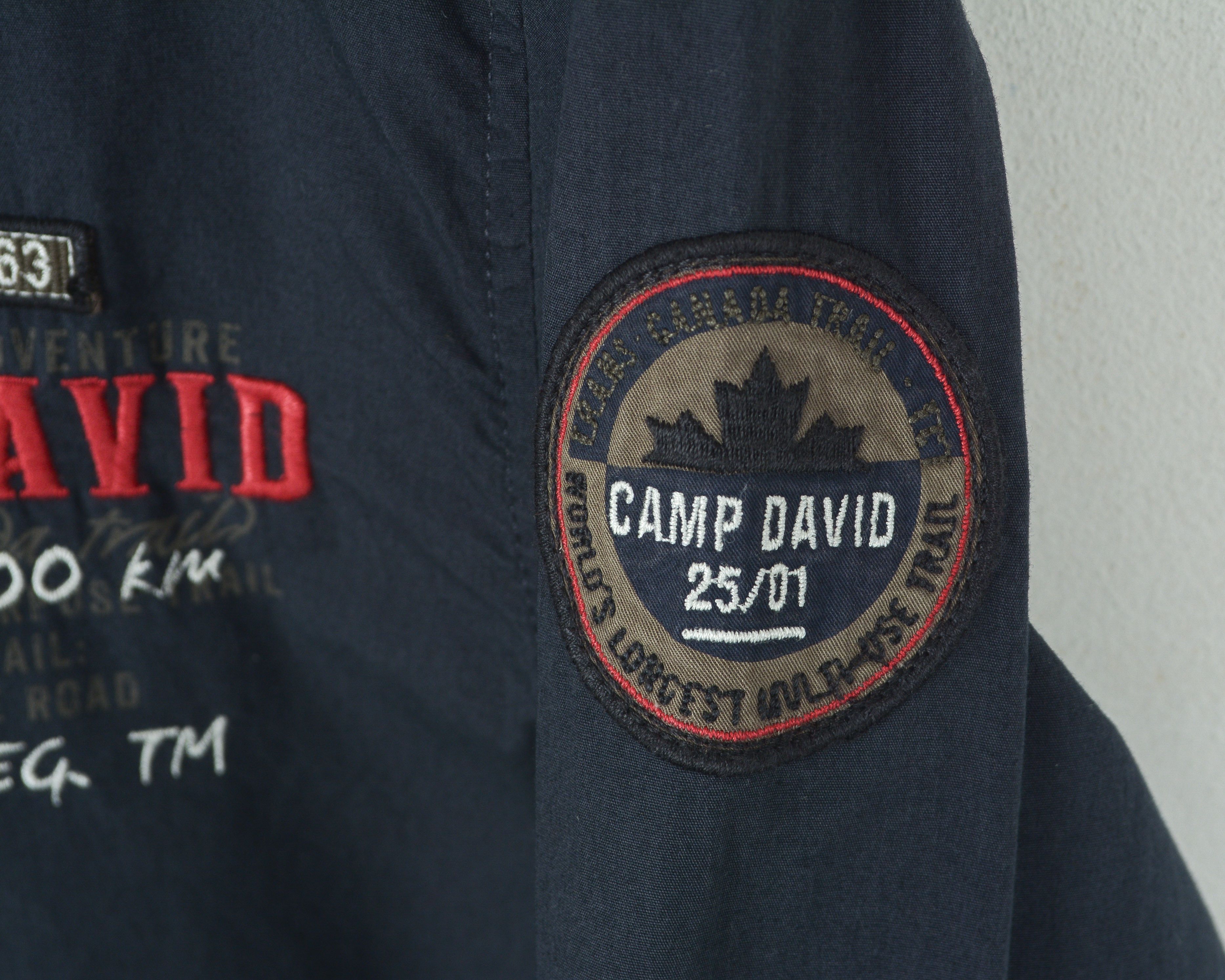 Camp David Button Up Regular Fit Shirt Formal Blue Embroidery Casual Size US XL / EU 56 / 4 - 6 Thumbnail