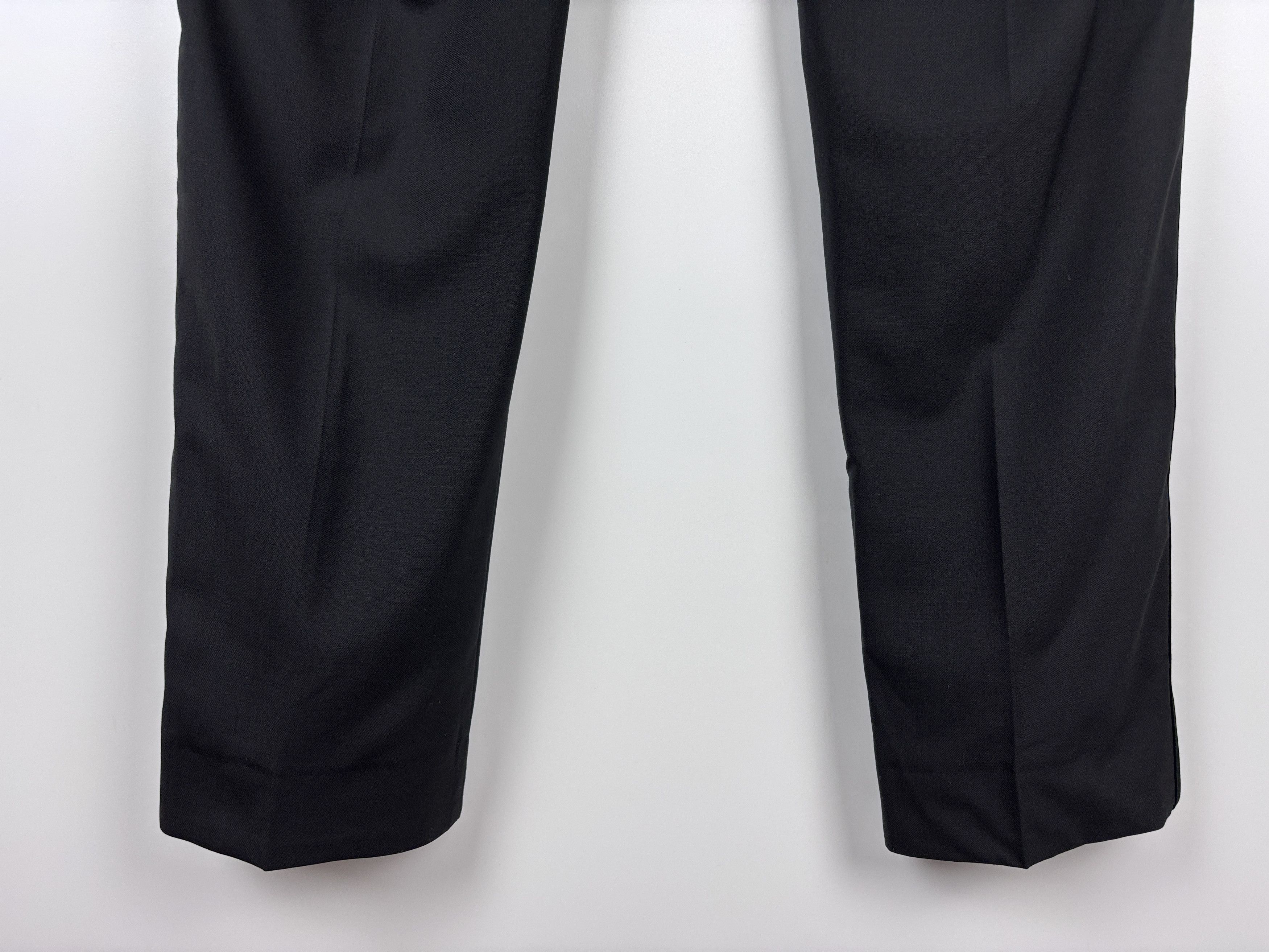 Pierre Balmain Pierre Balmain Satin Trim Wool Trousers Black Pants 38/50 Size US 38 / EU 54 - 5 Thumbnail