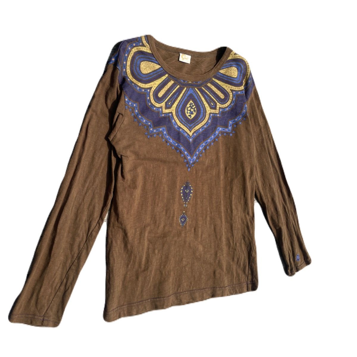 If Six Was Nine 2000s Japanese archive Vkei Feather Ethnic Long Sleeve Tee Size US M / EU 48-50 / 2 - 3 Thumbnail