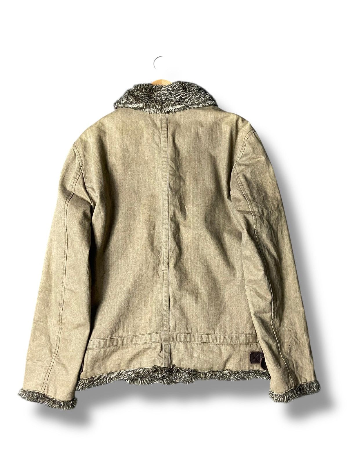 Japanese Brand TRIXY Brand Full Zip Jacket with Faux Fur Collar (154) Size US L / EU 52-54 / 3 - 3 Thumbnail