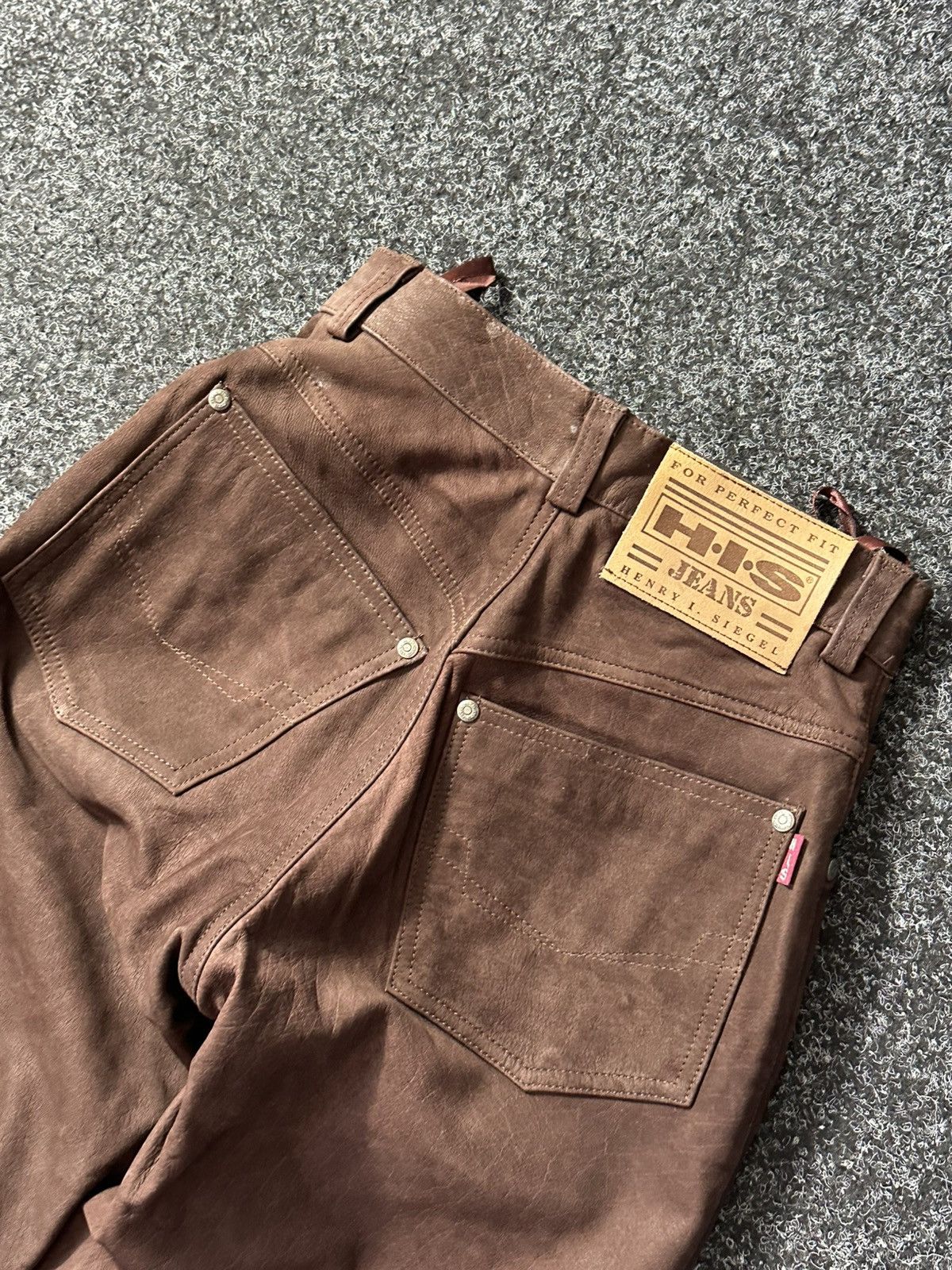 Cowboy Equipment × Leather 🚨GRAIL BOOTCUT BROWN Cowboy Biker Leather Pants Size 24" / US 00 / IT 34 - 10 Thumbnail