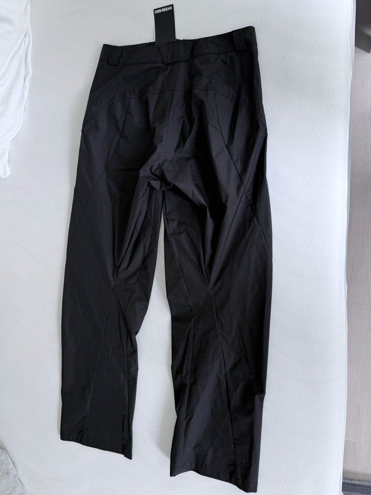 Hyein Seo Hyein Seo Black Shell Pants FW22 Size US 35 - 5 Thumbnail