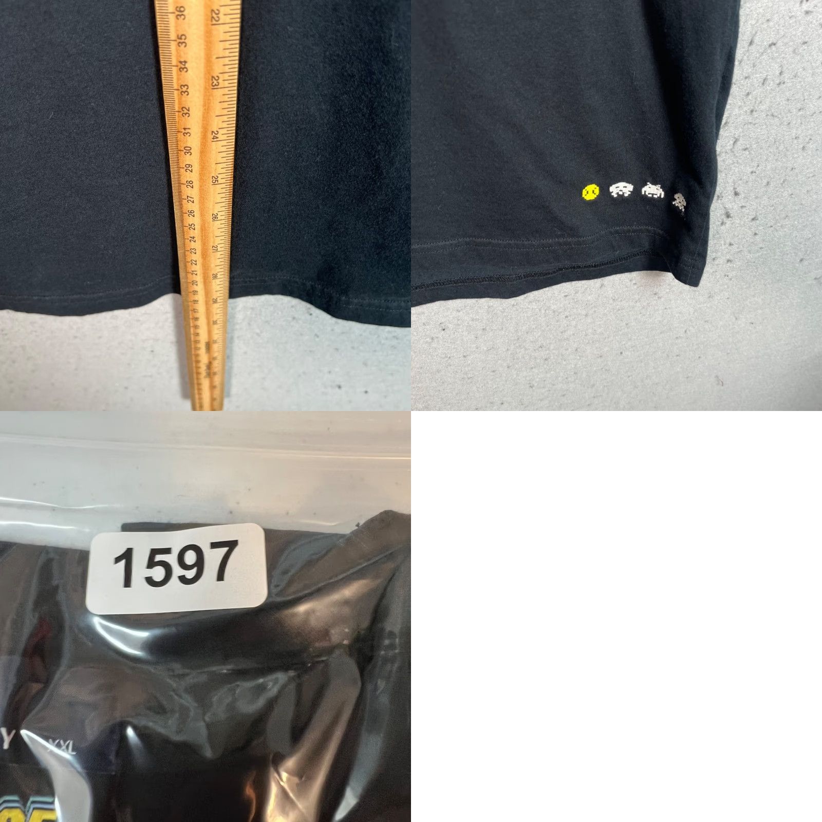 Fred Perry VINTAGE Fred Perry X Space Invaders Black T-Shirt Mens 2XL Cotton Size US XXL / EU 58 / 5 - 8 Thumbnail