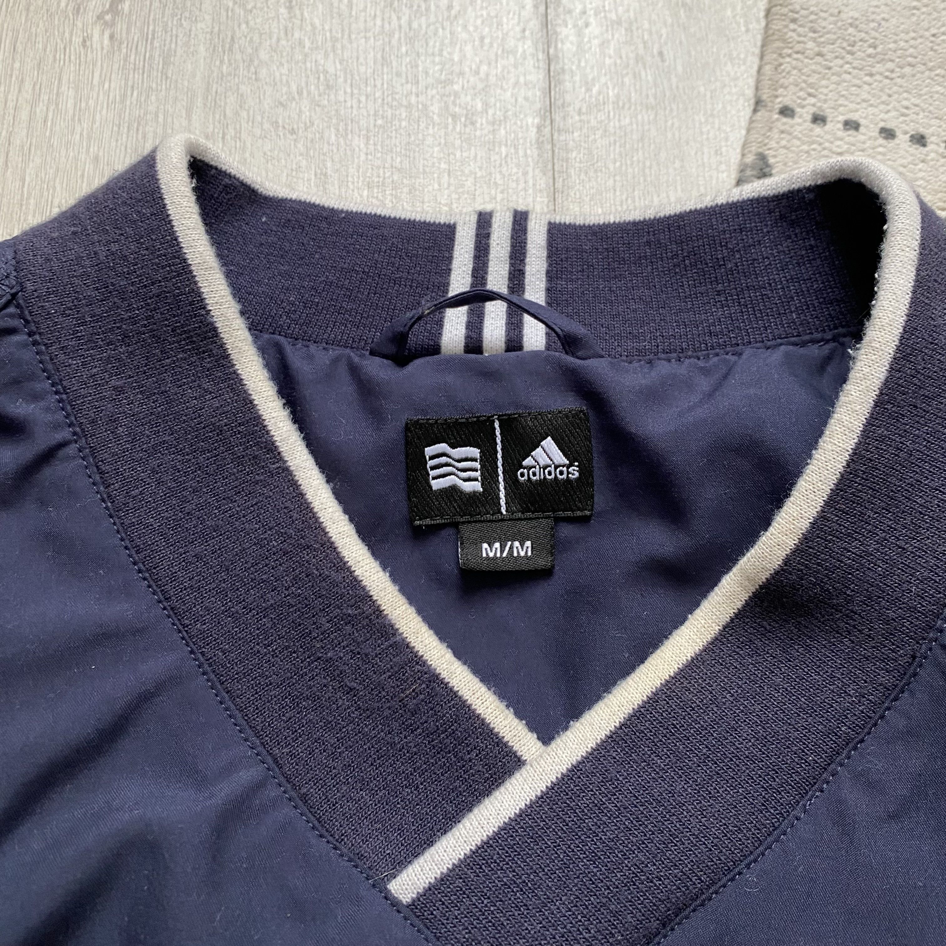 Adidas 🔥 RARE Vintage Adidas Nylon Sweatshirt Jacket Baggy fit Size US L / EU 52-54 / 3 - 6 Thumbnail