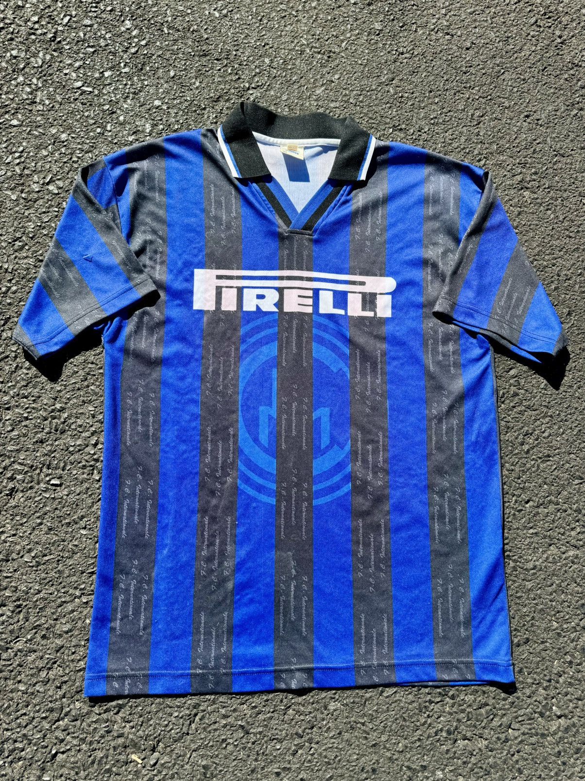 Vintage Vintage 90’s Pirelli Inter Milan Retro Soccer Jersey Size US XL / EU 56 / 4 - 2 Thumbnail