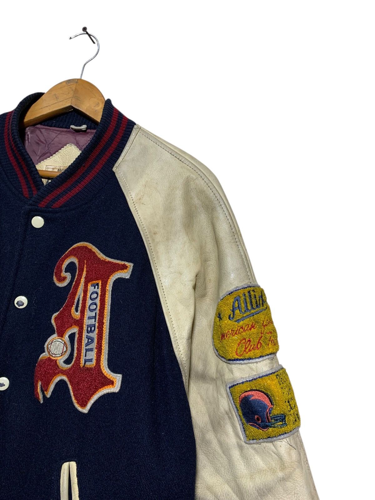 Alyx 🔥ALLIX AVIATOR WOOL/LEATHER VARSITY JACKET Size US L / EU 52-54 / 3 - 4 Thumbnail