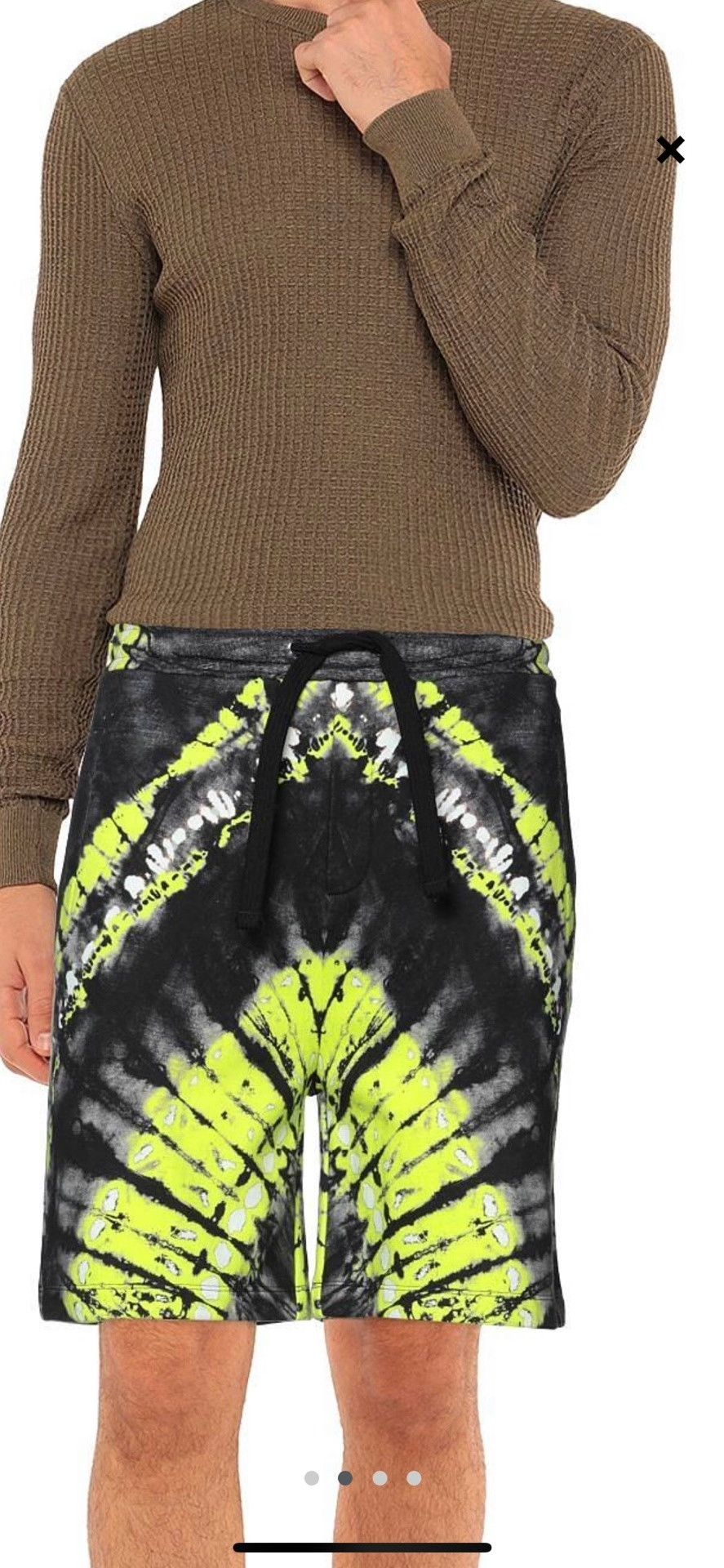 Valentino Valentino Fluorescent Green Butterfly Print Shorts Size US 32 / EU 48 - 1 Thumbnail
