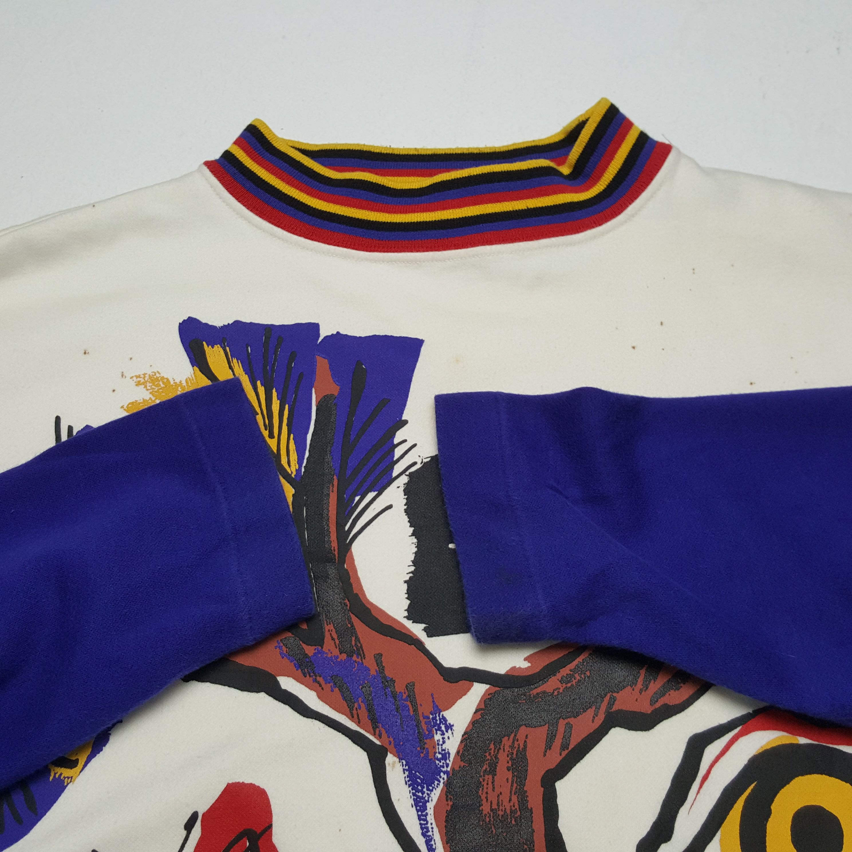 Japanese Brand × Kansai Yamamoto × Vintage KANSAI O2 International Rare Design Streetwear Sweatshirt Size US M / EU 48-50 / 2 - 8 Thumbnail