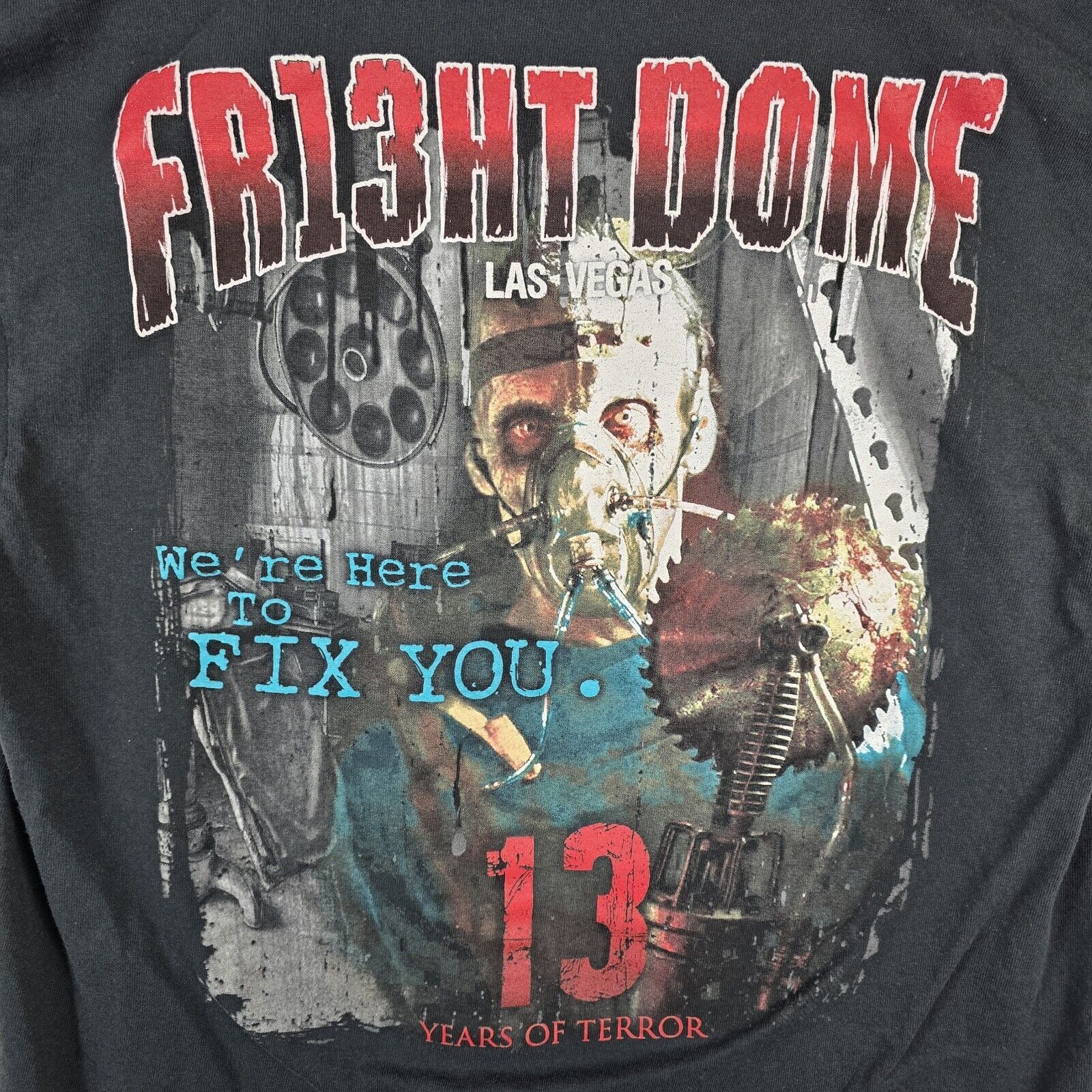 Delta Fright Dome Las Vegas 13 Years Of Terror Shirt Large Horror Size US L / EU 52-54 / 3 - 3 Thumbnail