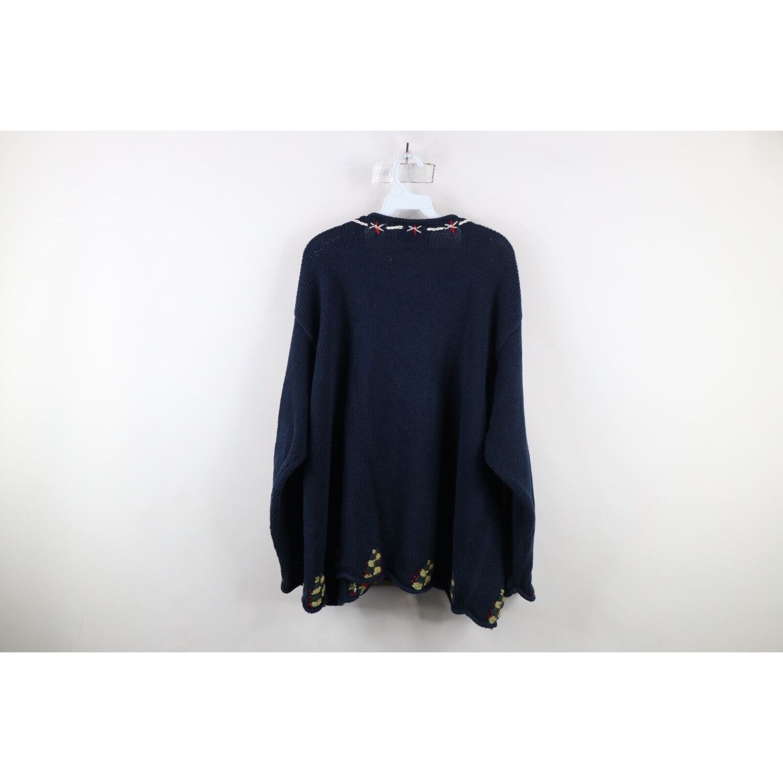 Vintage Vintage 90s Streetwear Marled Knit Christmas Santa Sweater Size XL / US 12-14 / IT 48-50 - 13 Thumbnail