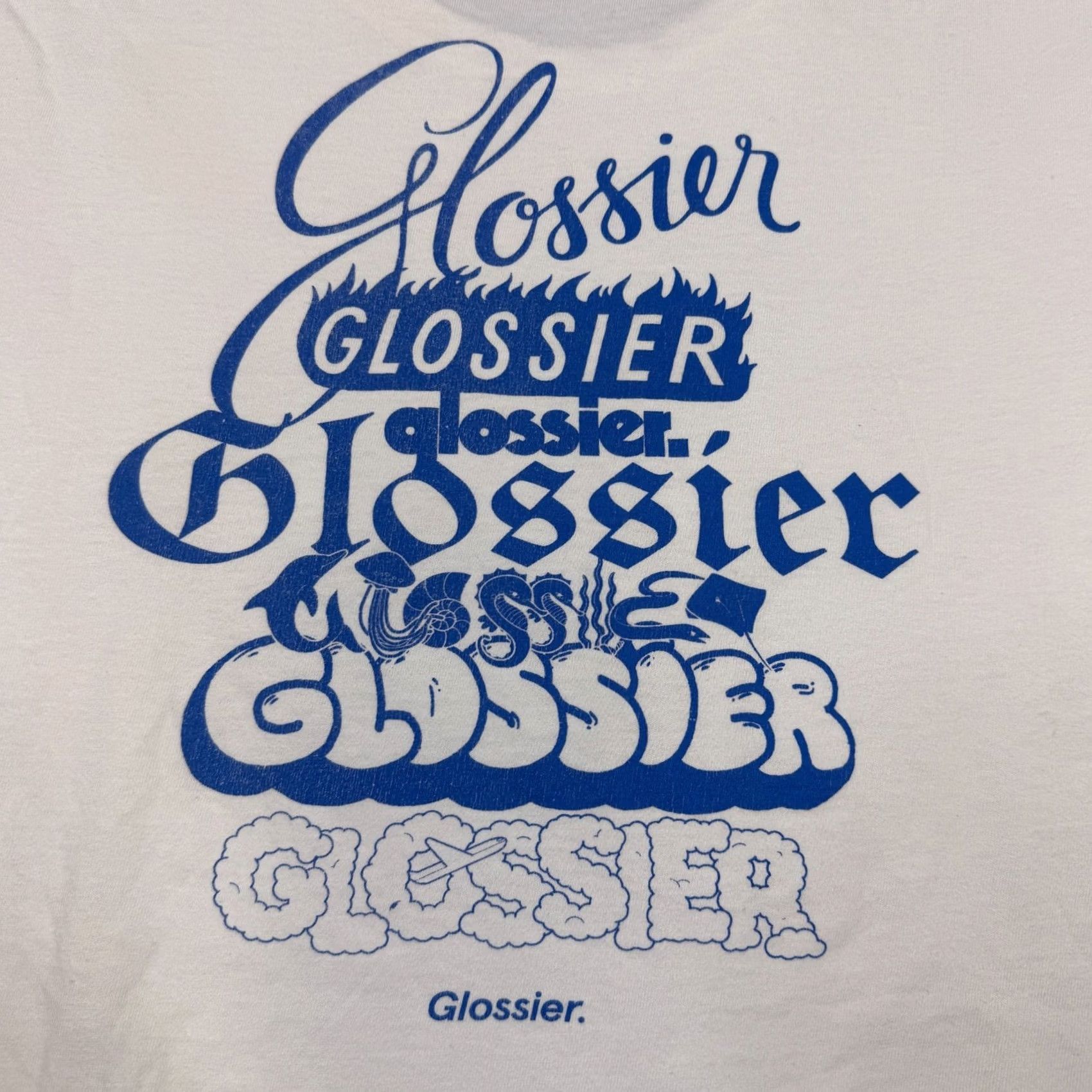 Vintage Glossier Birthday Logo T Shirt L White Short Sleeve Crew Neck Men Shirt Birthday 2020s Logo Comfort Vintage: No Size US L / EU 52-54 / 3 - 2 Thumbnail
