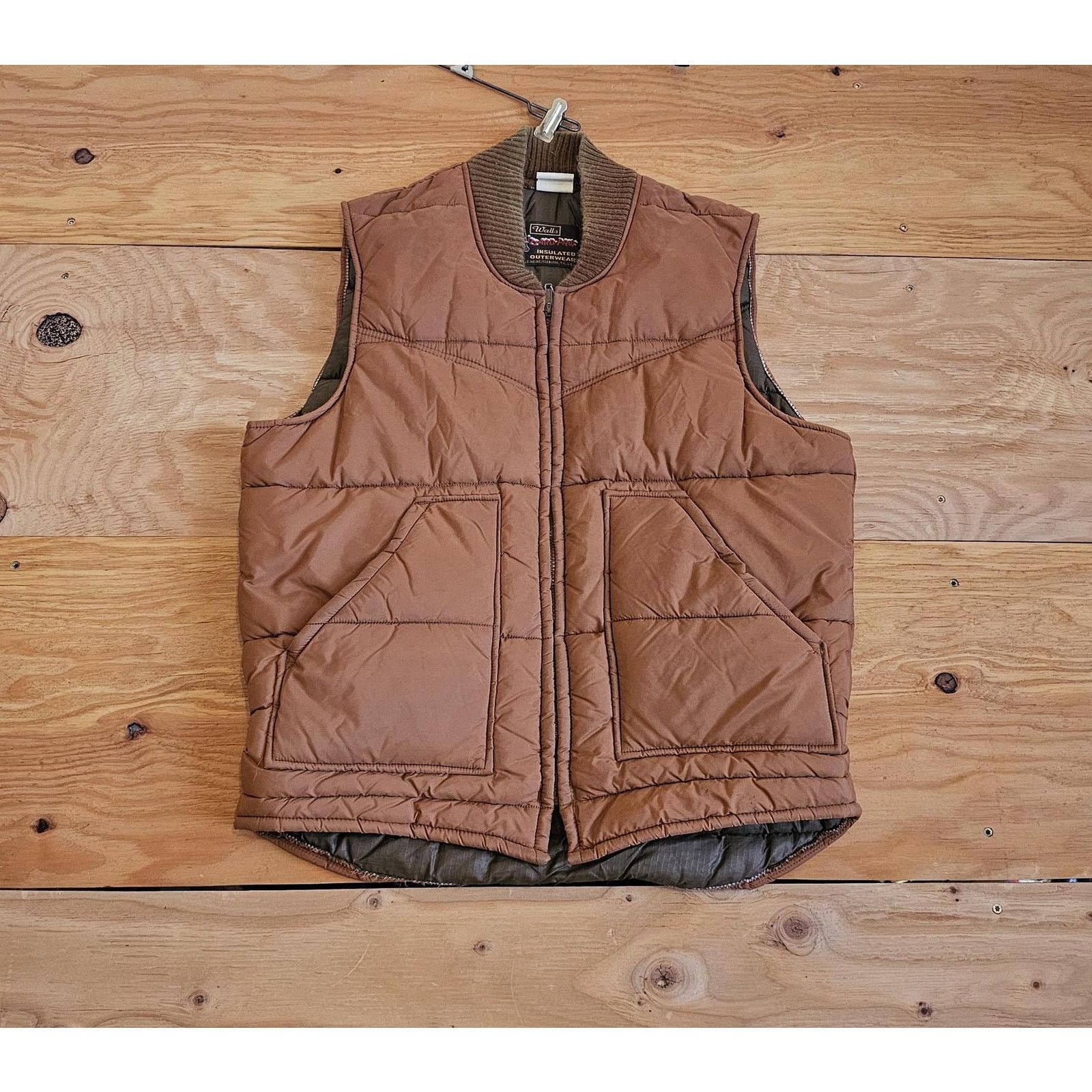 Walls Walls Blizzard Pruf Down Quilted Puffer Zip Up Vest L 1970s Size US L / EU 52-54 / 3 - 1 Thumbnail