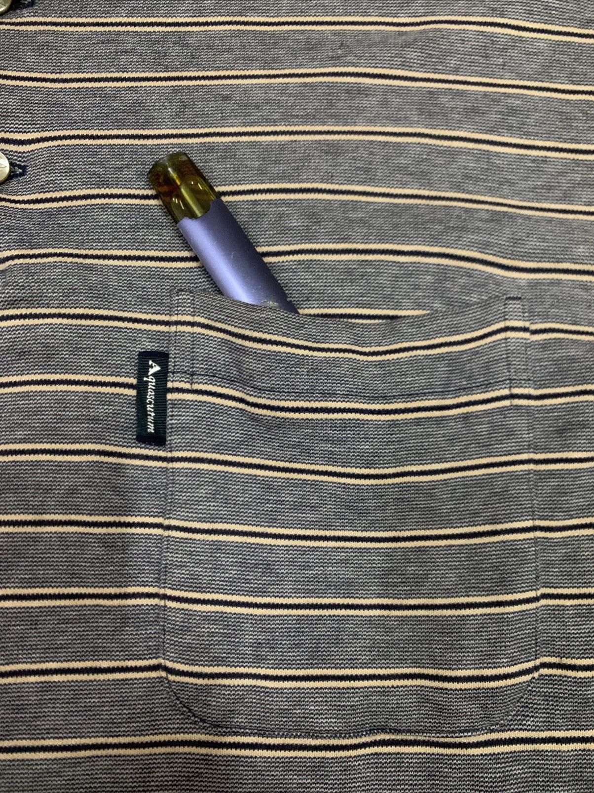 Aquascutum Aquascutum half button Vintage 90's Size US L / EU 52-54 / 3 - 3 Thumbnail