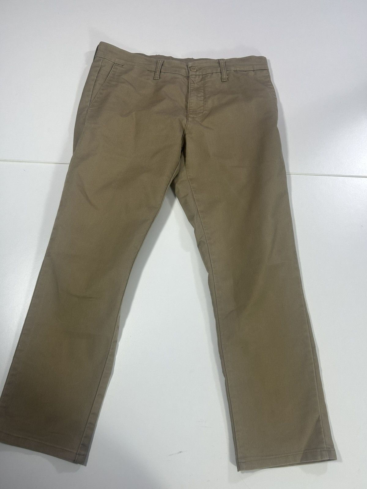Carhartt Mens Carhartt sid pants trousers W34 L32 beige Size US 34 / EU 50 - 1 Thumbnail