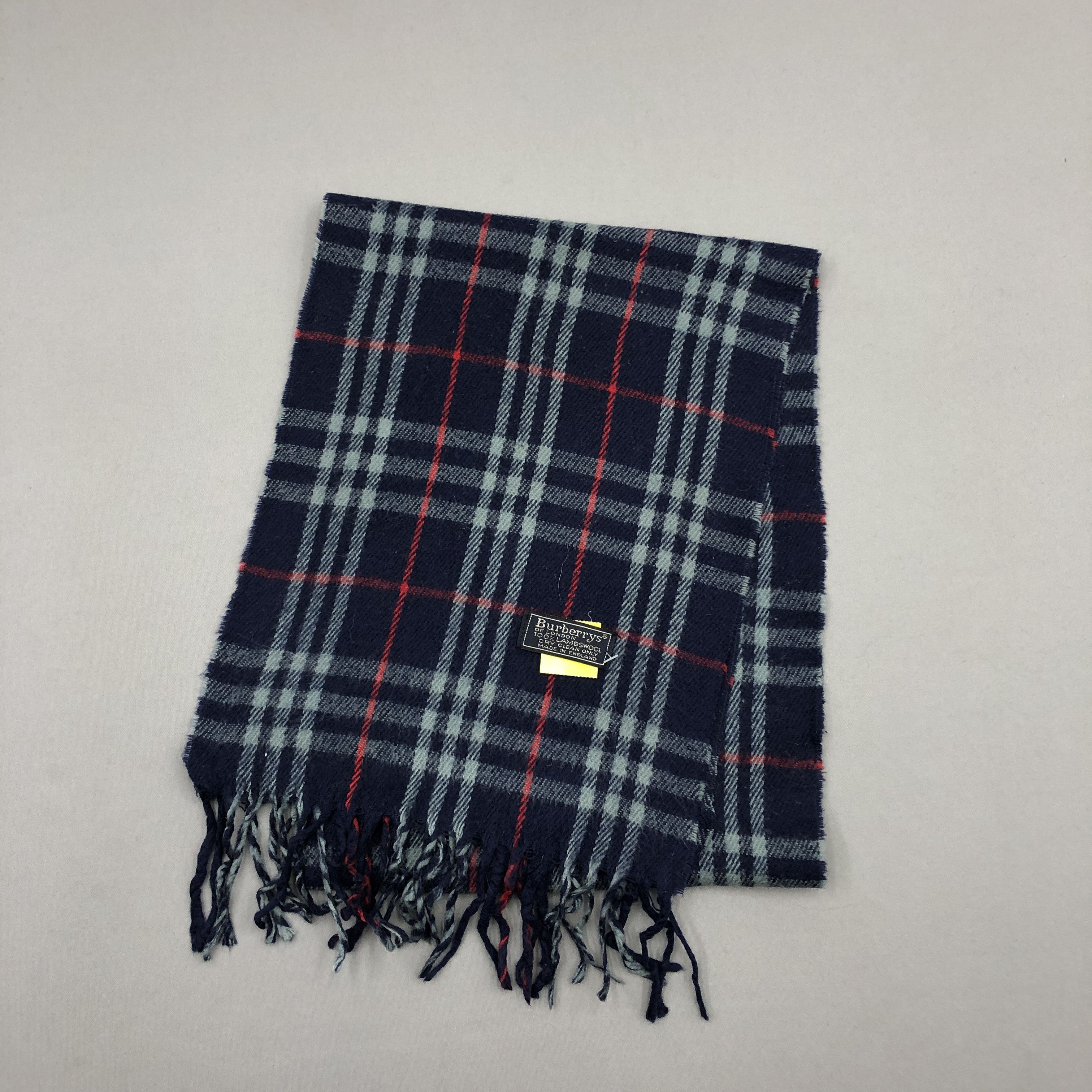 Burberry Vintage Burberry Scarf Muffler Wool Cashmere Scarves Size ONE SIZE - 3 Thumbnail