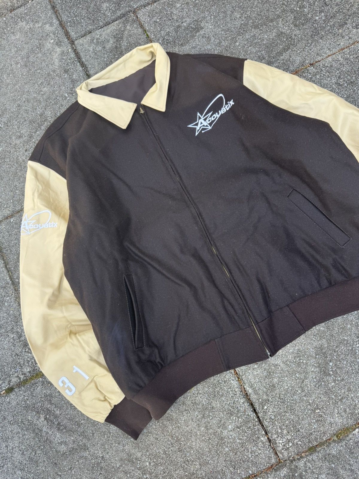 Japanese Brand × Vintage Acoustix Two Toned Front/Back Embroidered Jacket Size US XXL / EU 58 / 5 - 3 Thumbnail