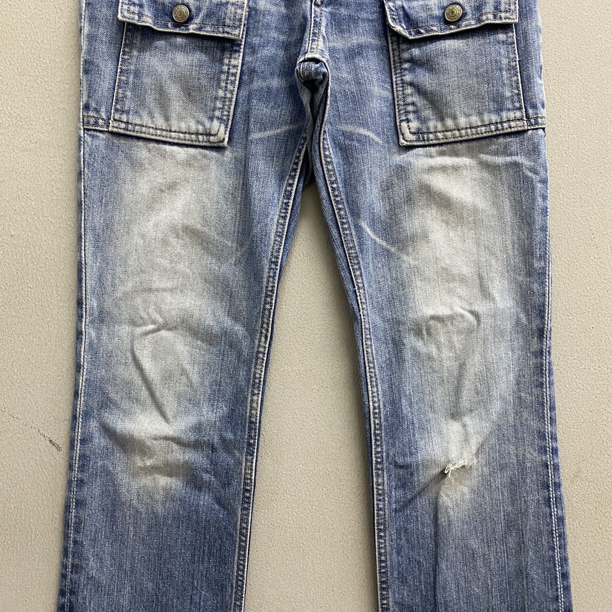 Japanese Brand Japanese Brand Works n&m Bushpants Distressed Denim Size US 28 / EU 44 - 3 Thumbnail