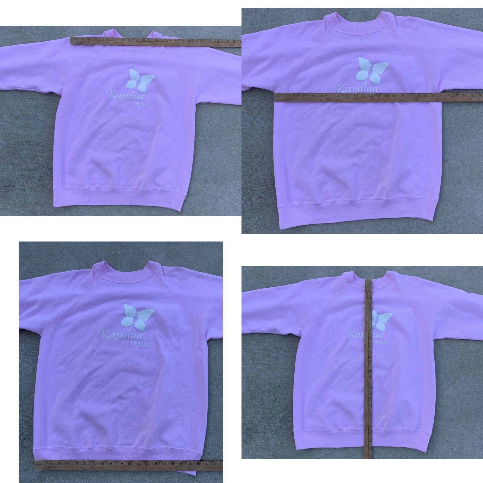 Hanes VINTAGE Hanes Kapalua Maui Graphic Sweatshirt Pullover Raglan Pink Aloha Hawaii Size L Mens Women? (Wait) Size US L / EU 52-54 / 3 - 10 Thumbnail
