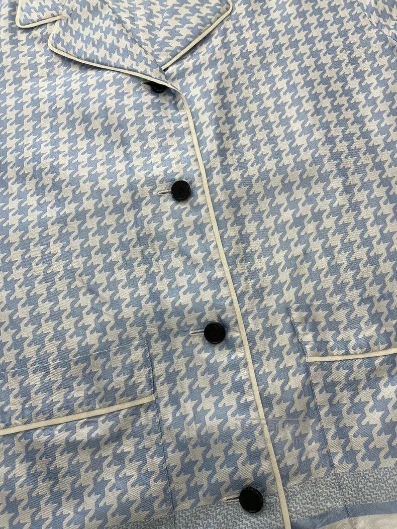 Dior Dior Blue checkered silk short sleeves Size XXS / US 00 / IT 34 - 2 Thumbnail