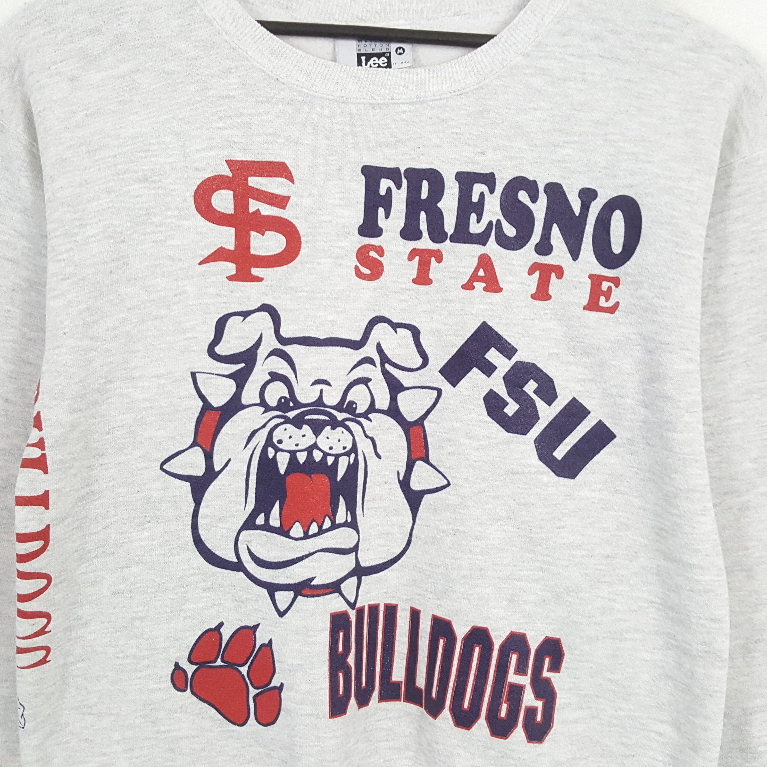 Lee × Vintage FRESNO STATE BULLDOGS Vintage LEE Sweatshirt Size US M / EU 48-50 / 2 - 2 Thumbnail
