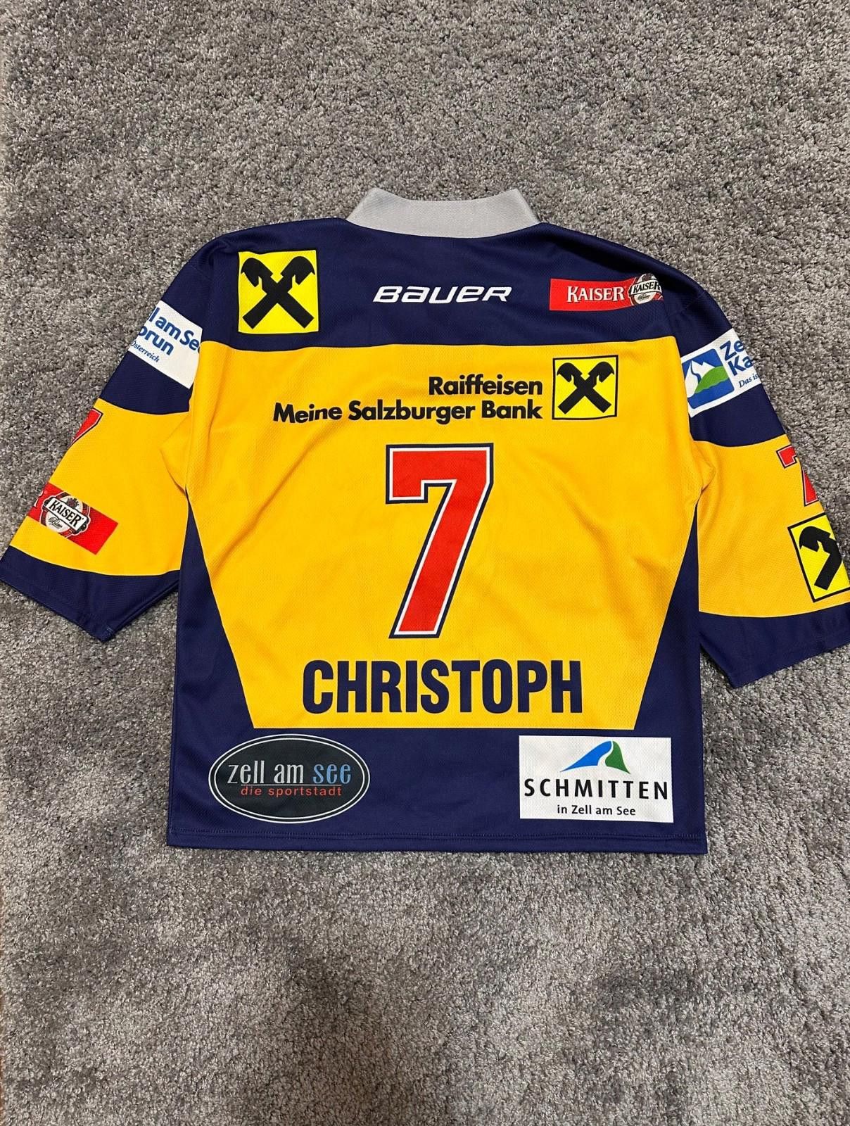 Eddie Bauer EKZ Die Zeller Eisbären Bauer Ice Hockey Jersey #7 CHRISTOPH Size US S / EU 44-46 / 1 - 6 Thumbnail
