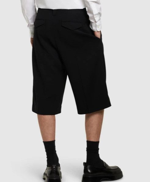 AMI AMI Paris long black wool blend twill Bermuda shorts S 46 Size US 30 / EU 46 - 4 Thumbnail